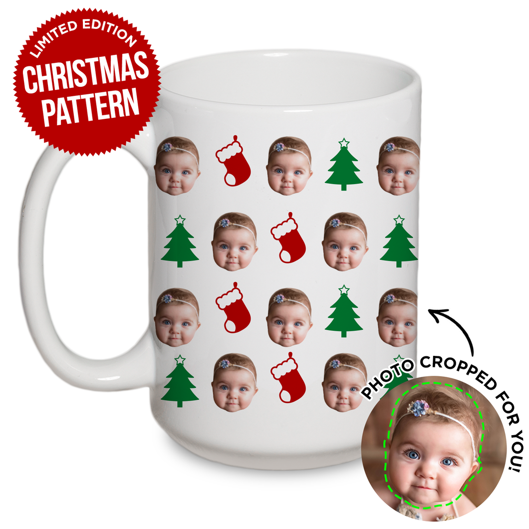 Personalized Christmas Pattern Mug