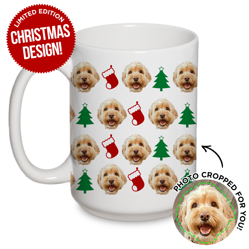 Personalized Pet Christmas Pattern Mug