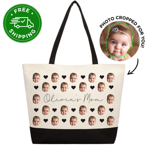 Personalized Baby Pattern Tote Bag