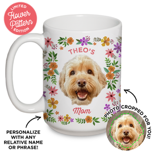 Personalized Pet Flower Mug
