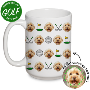 Personalized Pet Golf Pattern Mug