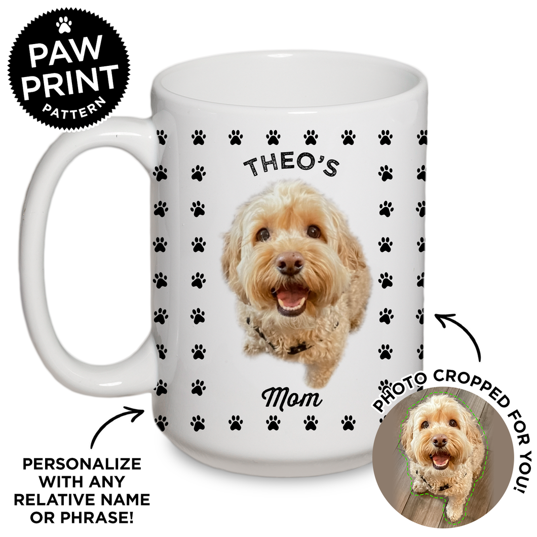 Personalized Paw Print Mug