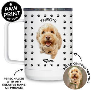 Personalized Paw Print Travel Mug