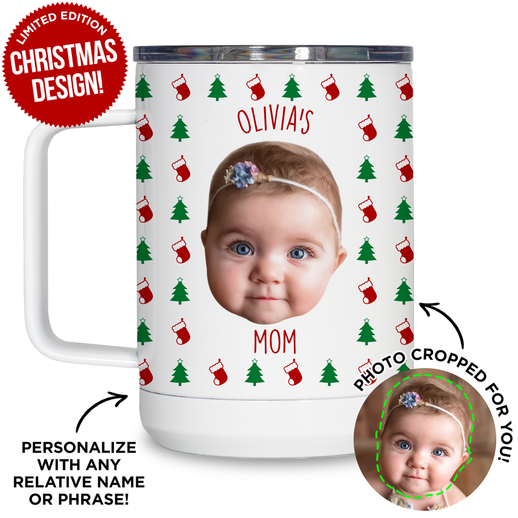 Personalized Baby Christmas Travel Mug