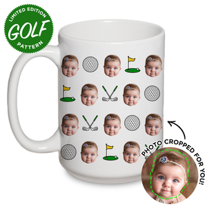 Personalized Golf Pattern Mug