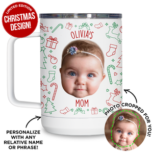 Personalized Baby Holiday Travel Mug
