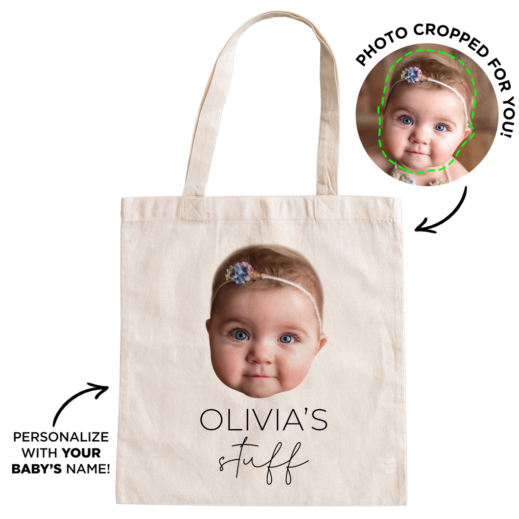 Personalized baby tote bags best sale