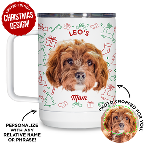 Personalized Pet Holiday Travel Mug