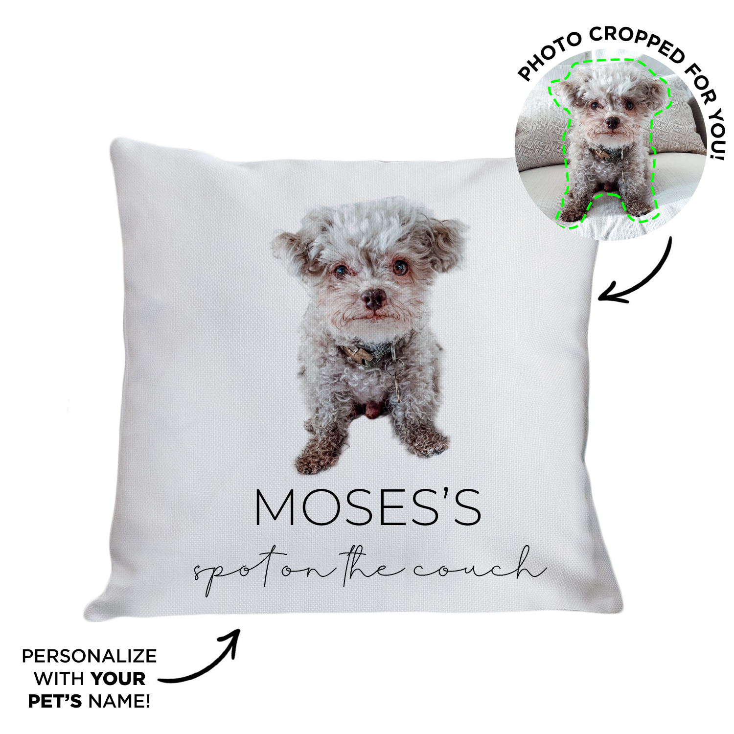 Pillow with your clearance pet on it