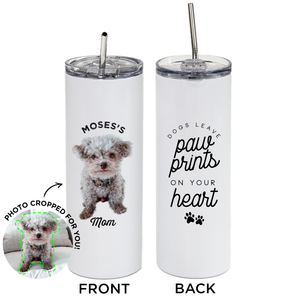 Personalized Pet Skinny Tumbler with Design Phrase on Back