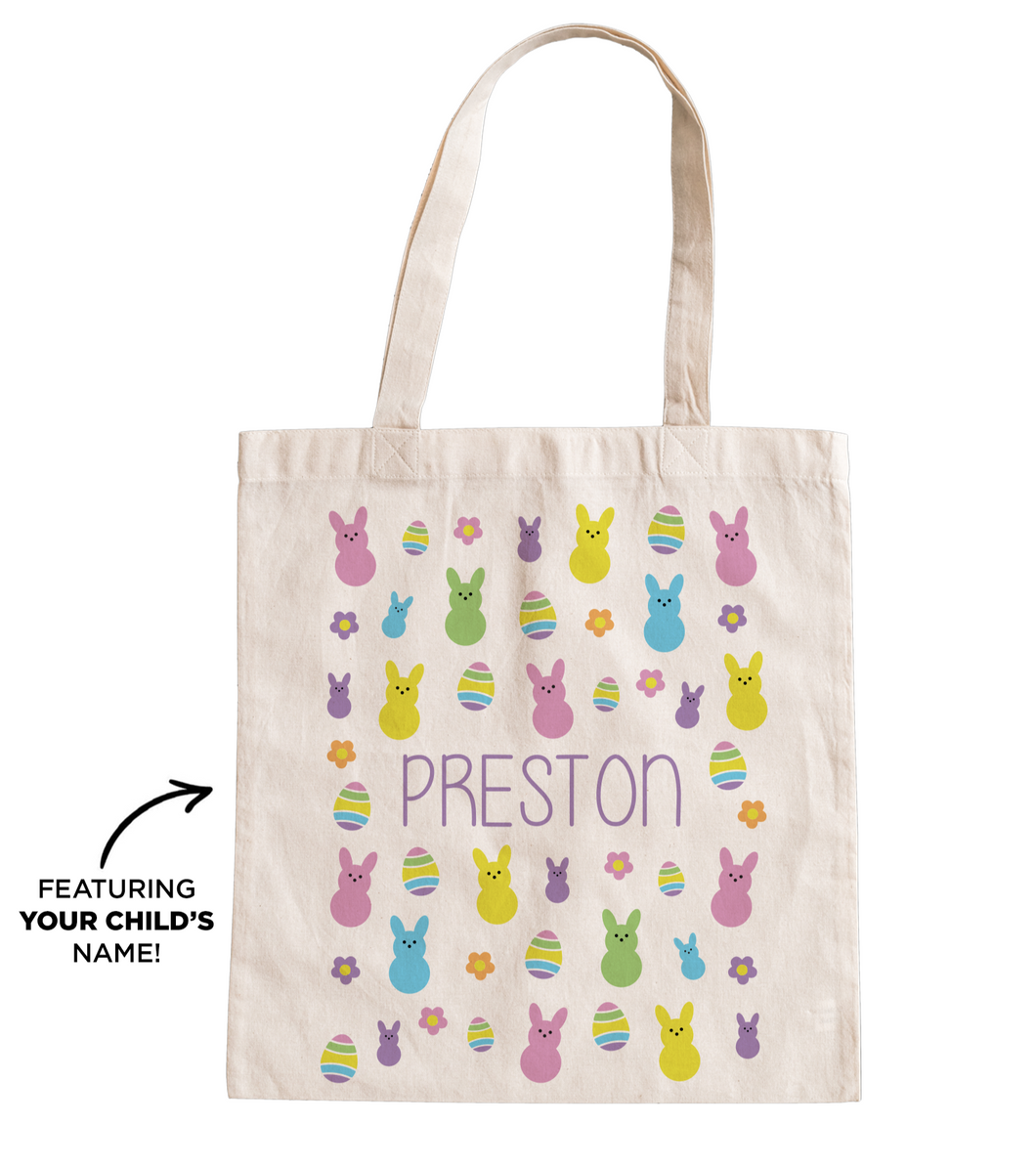 Personalized Easter Egg Tote Bag