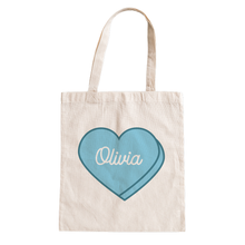 Load image into Gallery viewer, Candy Heart Personalized Tote Bag

