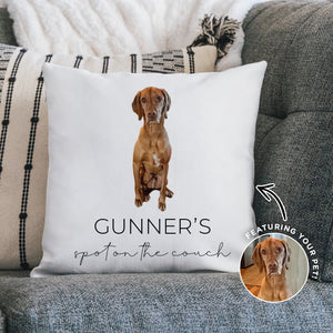 Personalized Pet Throw Pillow Cover for Couch