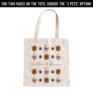 Personalized Pet Pattern Tote Bag