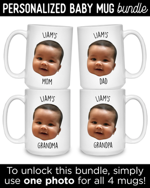 Personalized Baby Mug BUNDLE: 4 mugs for price of 3