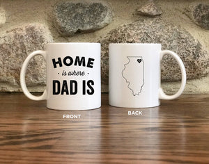Home is Where Dad is Personalized Mug