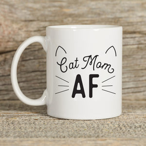 Cat Mom AF Mug