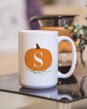 Load image into Gallery viewer, Personalized Pumpkin Monogram Mug
