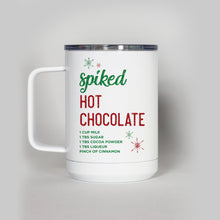 Load image into Gallery viewer, Spiked Hot Chocolate Recipe Travel Mug
