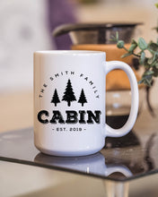 Load image into Gallery viewer, Personalized Family Cabin Mug
