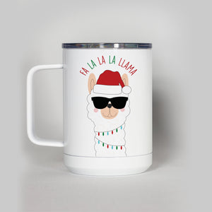 Fa La La La Llama Travel Mug