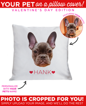 Load image into Gallery viewer, Personalized Pet Heart Pillow Cover
