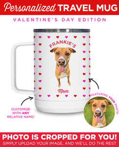 Personalized Pet Heart Travel Mug